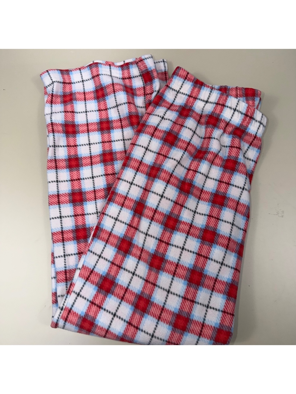 Wondershop Target Girls XL 14 Red Blue Plaid Fleece Pajama Pants Holiday